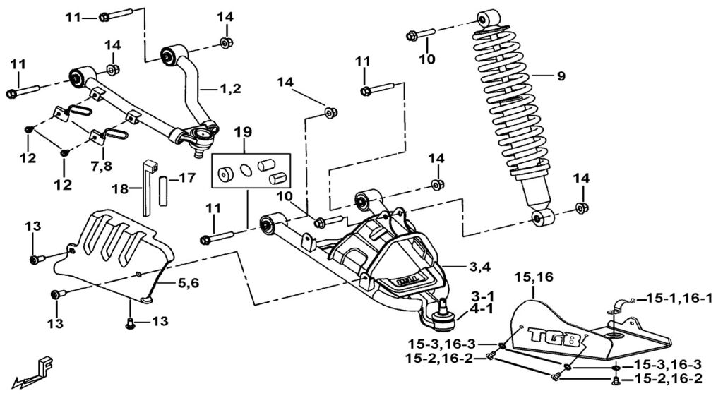 ELSŐ SUSPENSION – robbantott ábra