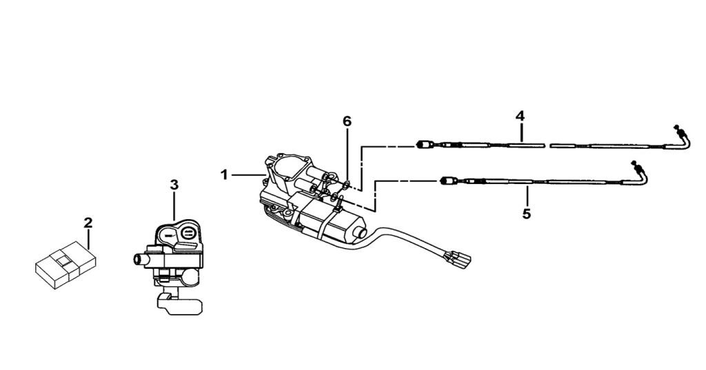 SERVOMOTOR EGYSÉG. – robbantott ábra